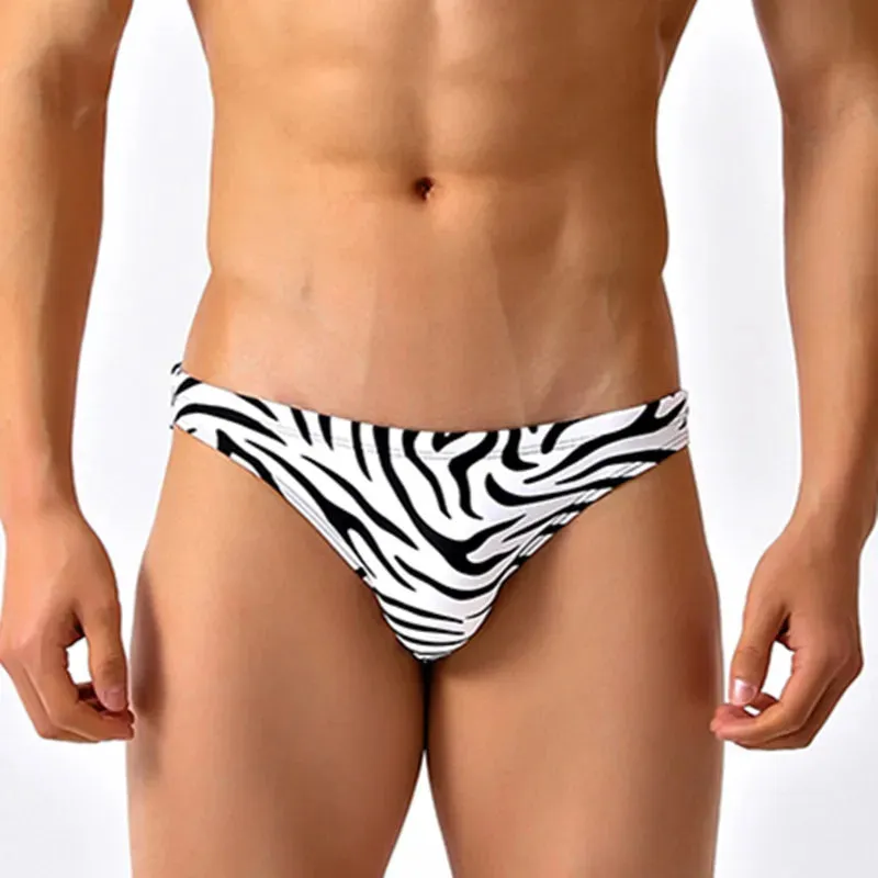 Zebra Low Cut Swim Brief